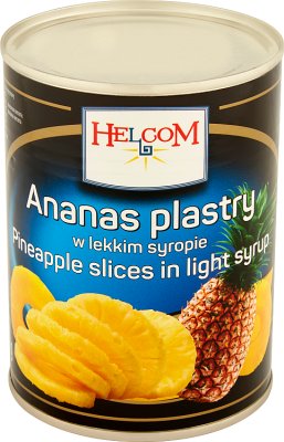 Helcom Ananas plastry  w lekkim syropie