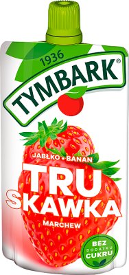 Tymbark 100% Fruchtmousse Erdbeere, Apfel, Banane, Karotte