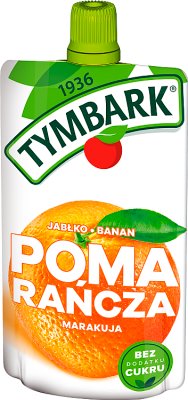 Tymbark 100% фруктовый мусс апельсин, маракуйя, яблоко, банан