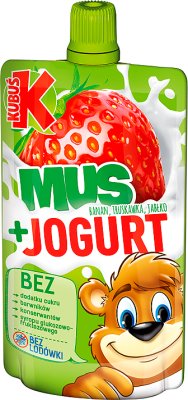 Kubuś Mus + Jogurt banan,truskawka,jabłko