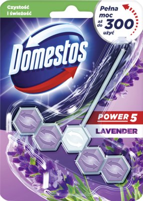Domestos WC Power 5 zawieszka z kostką Lavender