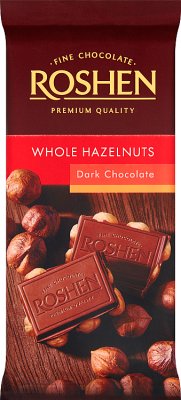 Roshen Extra-bitter chocolate with whole hazelnuts