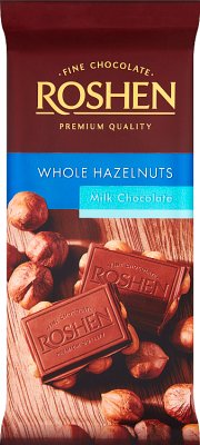 Roshen Milk chocolate with whole hazelnuts