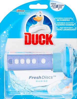 Ente Frische Discs Marine-Gel Puck in die Toilette