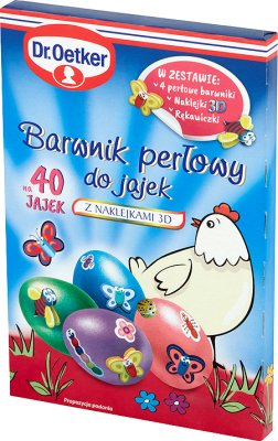 Dr. Oetker Egg dye with 3D stickers