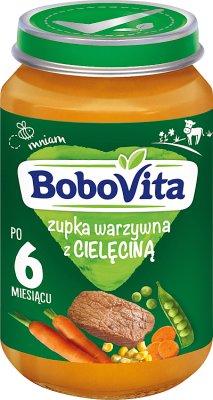 Sopa de verduras con carne de ternera BoboVita