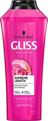 Gliss Kur Hair Repair Shampoo para cabello largo, propenso a daños, con puntas abiertas