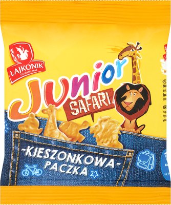 Lajkonik Junior Safari Drobne pieczywo o smaku waniliowym