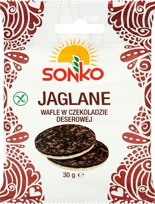 Sonko wafle jaglane  w czekoladzie