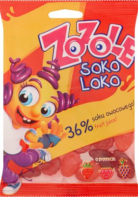 Mieszko Zozole Soko Loko o smakach truskawkowym malinowym i winogronowym