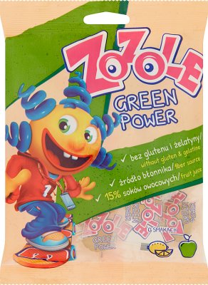 Mieszko Zozole Green Power o smakach cytrynowym jabłkowym w cukrze