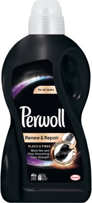 Perwoll Liquid for washing black and dark fabrics. Black & Fiber