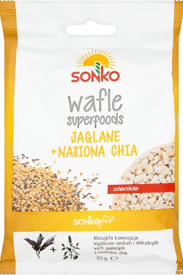 Sonko wafle superfoods jaglane +