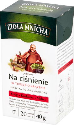 Zioła Mnicha Na ciśnienie herbatka ziołowo-owocowa
