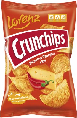 Lorenz Crunchips Chipsy ziemniaczane Pikantna papryka & Ser
