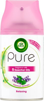 Air Wick Freshmatic Wkład do automatycznego odświeżacza powietrza.Relaksujący o zapachu lawendy i paczuli z dodatkiem 5 olejków eterycznych