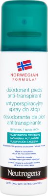 Neutrogena Норвежская формула Антиперспирантная спрей для ног