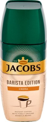 Jacobs Barista Edition Crema Una composición de café soluble y granos de café molidos muy finamente