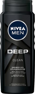Nivea Men Deep Żel pod prysznic do ciała,twarzy i włosów