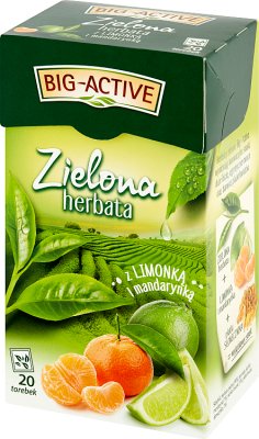 Big Active Zielona herbata z limonką i mandarynką