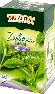 Big Active Zielona herbata Earl Grey z bergamotką