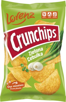 Crunchips Chipsy ziemniaczane o smaku zielona cebulka