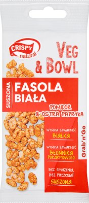 Crispy Natural Veg & Bowl  Fasola biała suszona,pomidor i ostra papryka