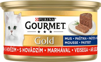 Gourmet Gold Mus Karma dla kotów z wołowiną
