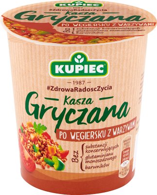 Kupiec Kasza gryczana po węgiersku z warzywami danie instant