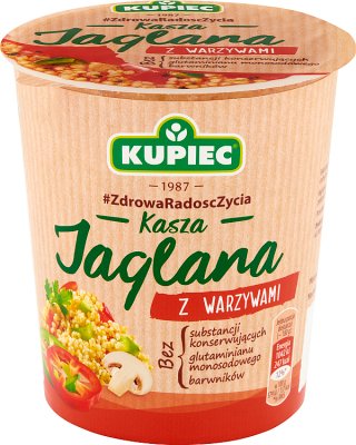 Kupiec Kasza jaglana z warzywami danie instant