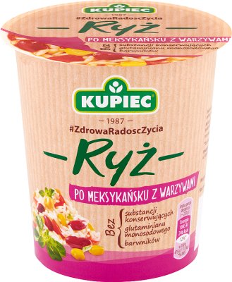 Kupiec Ryż po meksykańsku z warzywami danie instant