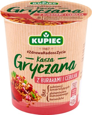 Kupiec Kasza gryczana  z burakami i cebulką danie instant