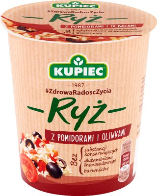 Kupiec Ryż z pomidorami i oliwkami  danie instant