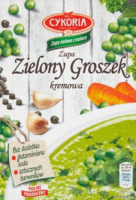 Cykoria Zupa zielony groszek kremowa