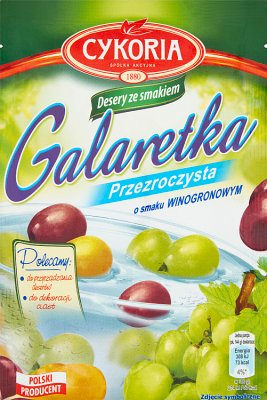 Cykoria Galaretka przezroczysta o smaku winogronowym