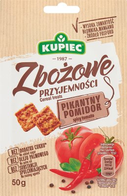 Kupiec Snacki Zbożowe przyjemności  pikantny pomidor