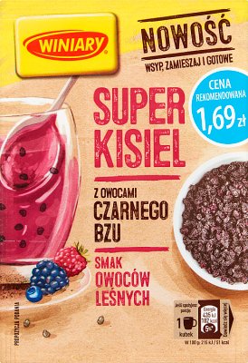 Winiary Super jelly taste of forest fruits with elderberry fruits