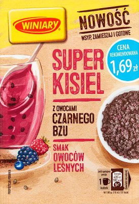 Winiary Super jelly вкус лесных фруктов с плодами бузины