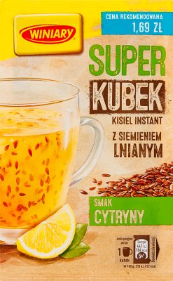 Winiary Super kisiel smak cytryny z siemieniem lnianym