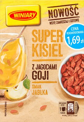 Sabor a la manzana Winiary Super jalea con bayas de goji