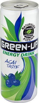 Green-Up Energy drink with the taste of forest fruits and acai