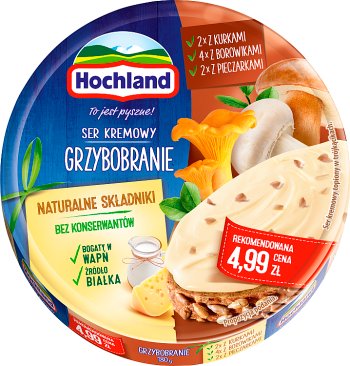 Hochland cream cheese Mushroom picking