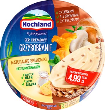 Hochland Frischkäse Pilze sammeln