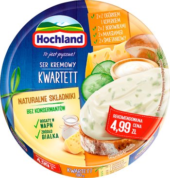 Queso procesado Hochland Kwarett