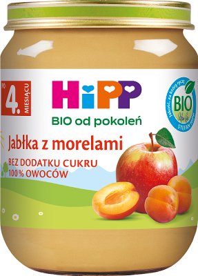 Manzanas Hipp con albaricoques BIO