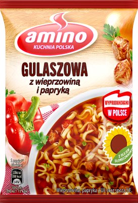 Amino Instant Gulaschsuppe mit Schweinefleisch und Paprika