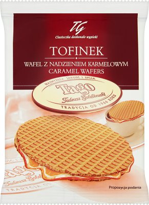 Tago Tofinek Waffle con relleno de caramelo