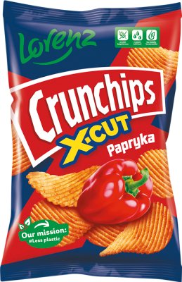 Crunchips X-Cut Картофельные чипсы с перцем