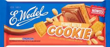 E. Wedel Cookie Milk chocolate with peanut butter filling and biscuit