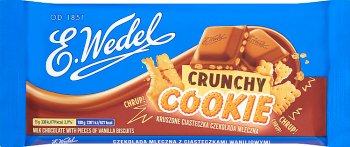 E. Wedel Crunchy Cookie Milk chocolate with vanilla cookies